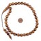 33 Brown Round Wooden Arabian Prayer Beads (12mm), Islamic Tasbih, Ramadan Gift, Quality Middle Eastern Beads - The Bead Chest